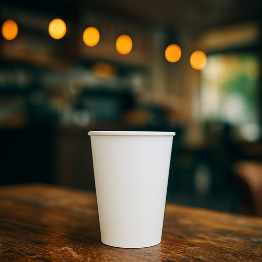 Koffiebekers - wit - Low PE - 180cc/7.5oz - 2.500 st/ds