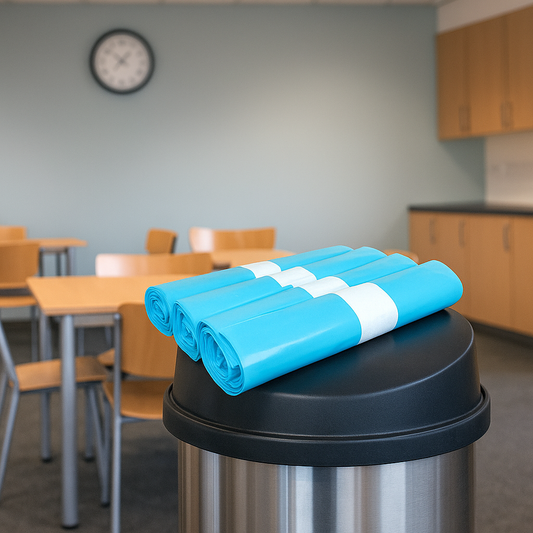 Vuilniszakken blauw 120 liter 70 x 110cm - 10 stuks met 20 zakken