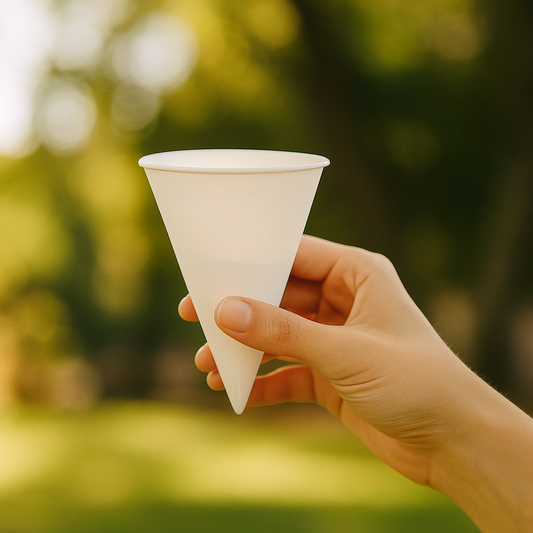 Paper cones (puntbekers) - 105cc/4oz - 5.000 st/ds