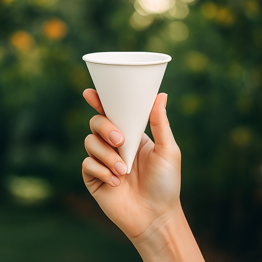 Paper cones (puntbekers) - 120cc/4oz - 5.000 st/ds