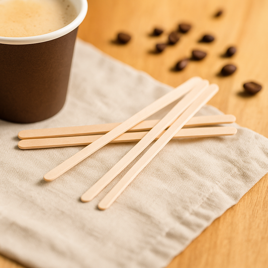 Roerstaafjes Hout - FSC® - 11cm - 4 x 2.000 stuks