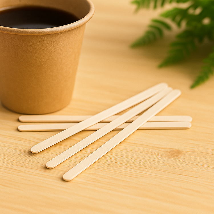 Roerstaafjes Hout FSC® - 14cm - 2.000 stuks