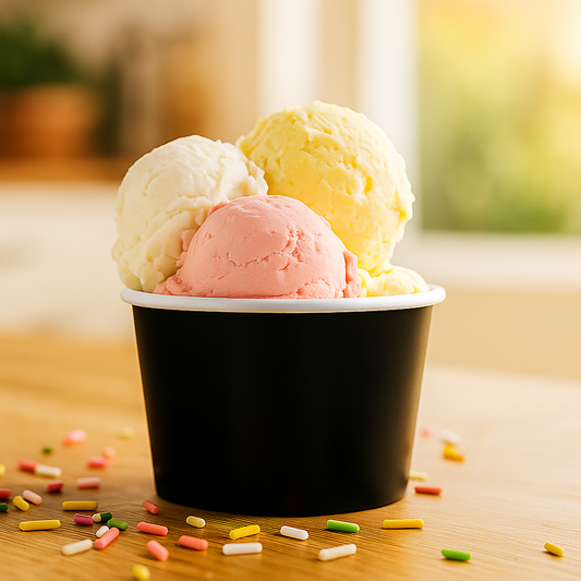 IJsbekers - FSC® - zwart - 300cc/10oz - 1.000 st/ds