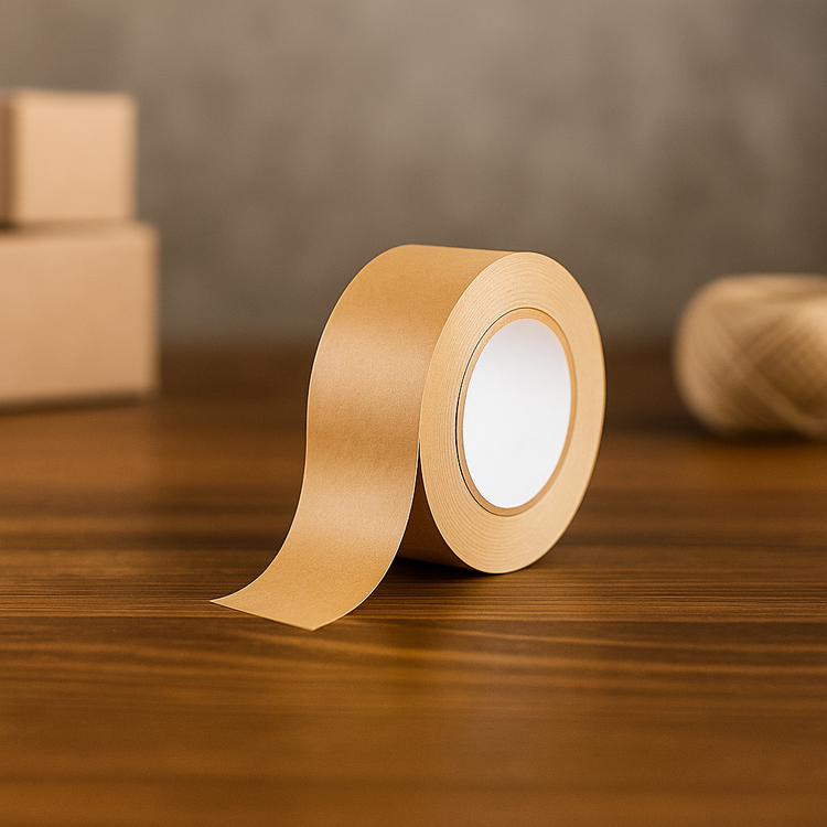 Papier Tape 50mm x 50m Bruin - 12 stuks