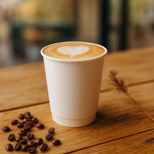 Lattebekers - Double Wall - wit - 360cc/12oz - 500 st/ds