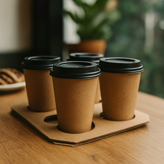 Draagtray 6 Koffiebekers/Bierbekers - 50 st/ds