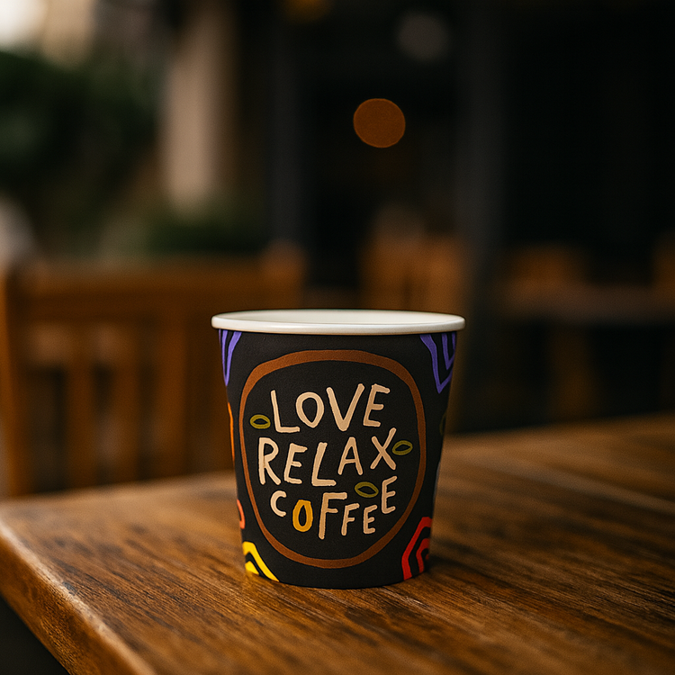 Espressobekers - Love, Relax, Coffee - FSC® - 120cc/4oz - 1.000 st/ds