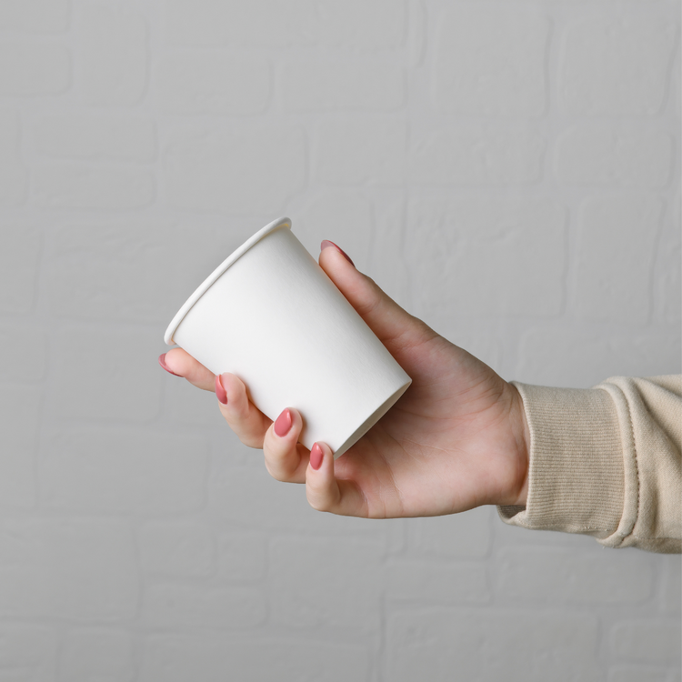 Budget koffiebekers - wit - 180cc/7.5oz - 2.500 st/ds