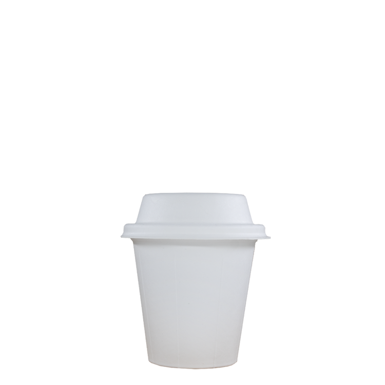 Koffiebekers - Bagasse Fiber Cups - wit - 180cc/7.5oz - 1.000 st/ds