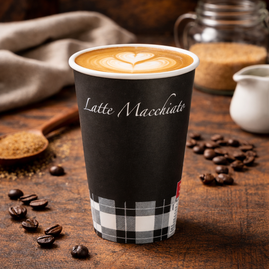 Lattebekers - Premium - 360cc/12oz Vending (80mm top) - 1.000 st/ds