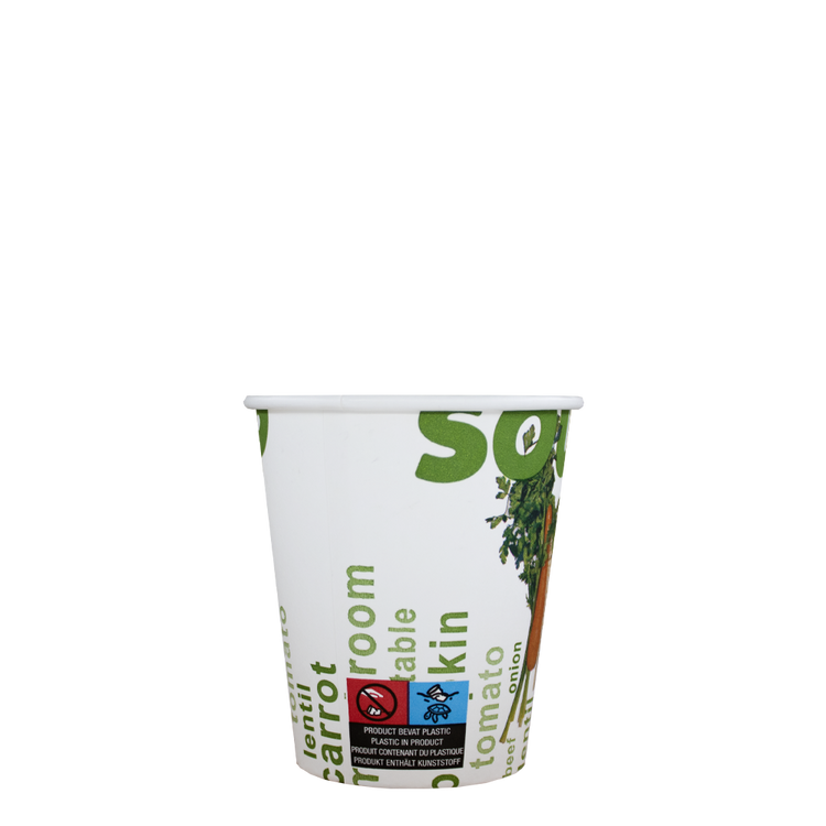 Kartonnen soepbekers - 300cc/10oz - 1.000 st/ds