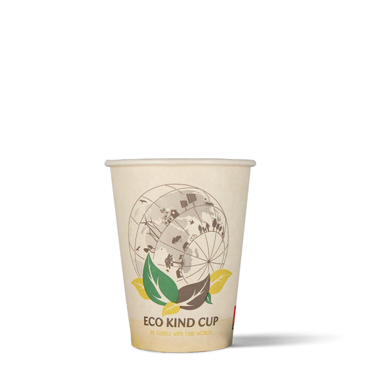 Lattebekers - Eco Kind Cup - suikerriet - biologisch afbreekbaar - 360cc/12oz - 1.000 st/ds