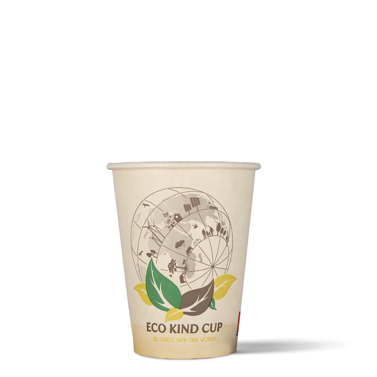 Lattebekers - Eco Kind Cup - suikerriet - biologisch afbreekbaar - 360cc/12oz - 1.000 st/ds