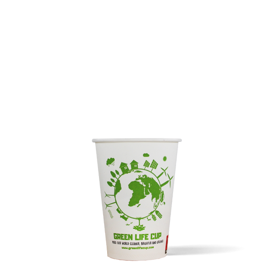 Koffiebekers - Green Life Cup - Aqua dispersie coating - 180cc/7.5oz - 2.500 st/ds