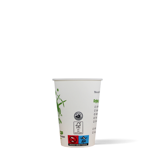 Koffiebekers - Green Life Cup - Aqua dispersie coating - 180cc/7.5oz - 2.500 st/ds