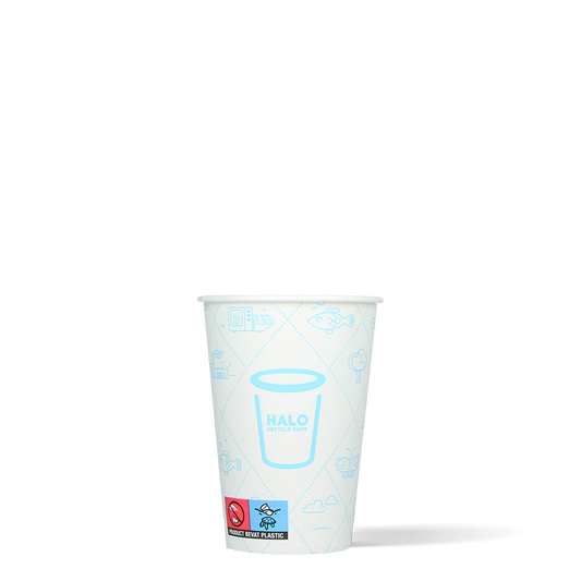 Koffiebekers - Halo Recycle Cups - PE, FSC®, CO2-Neutraal - 180cc/7.5oz - 1.000 st/ds