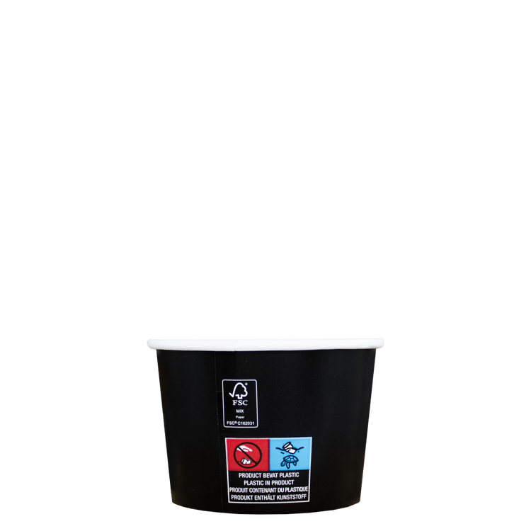 IJsbekers - FSC® - zwart - 230cc/8oz - 1.000 st/ds