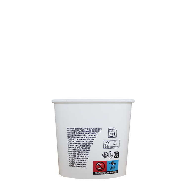 IJsbekers - FSC® - wit - 360cc/12oz - 1.000 st/ds