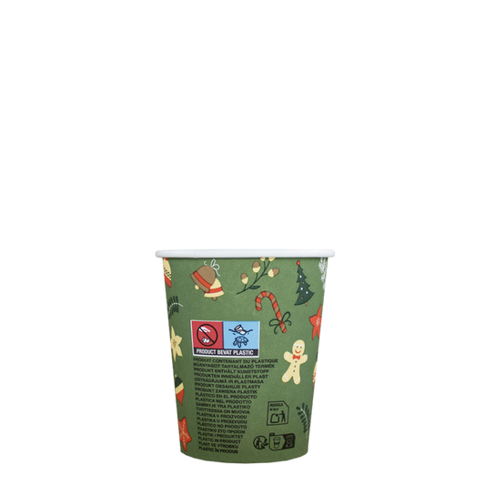 Cappuccinobekers - Kerst - 230cc/8oz - 1.000 st/ds