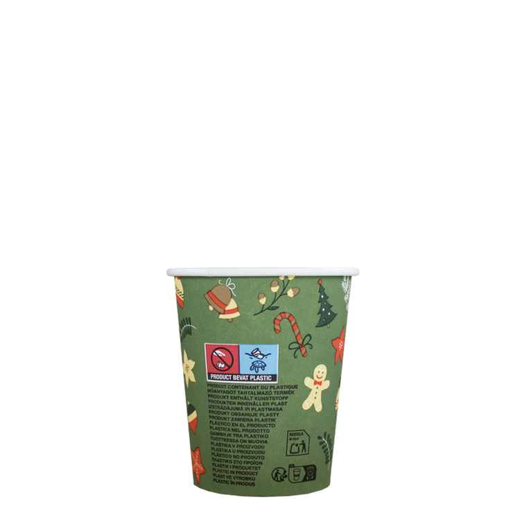 Cappuccinobekers - Kerst - 230cc/8oz - 1.000 st/ds