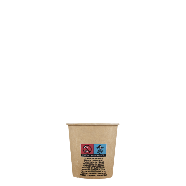 Espressobekers - Kraft - 120cc/4oz - 1.000 st/ds