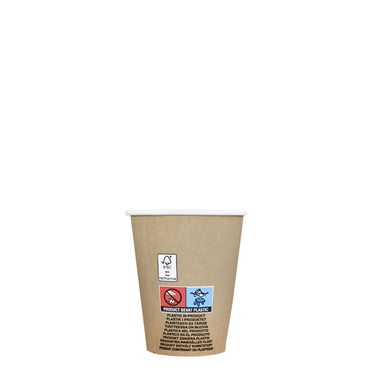 Koffiebekers - FSC® Kraft - Low PE - 150cc/6oz - 2.500 st/ds