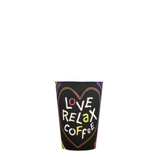 Koffiebekers - Love, Relax, Coffee - FSC® - Low PE - 180cc/7.5oz - 2.500 st/ds