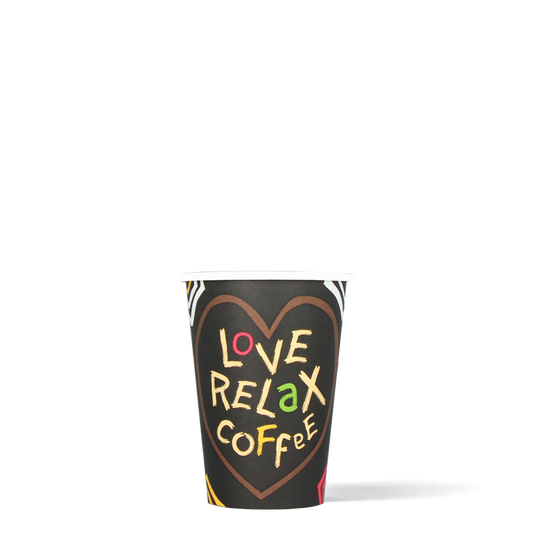 Koffiebekers - Love, Relax, Coffee - FSC® - Low PE - 180cc/7.5oz - 2.500 st/ds