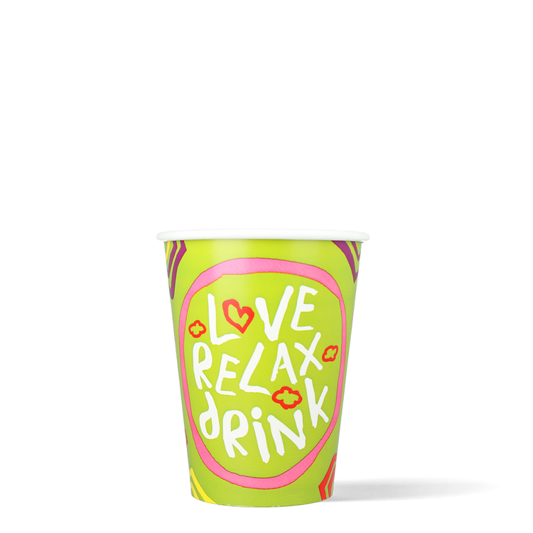 Milkshakebekers - Love, Relax, Drink - FSC® - 360cc/12oz - 500 st/ds