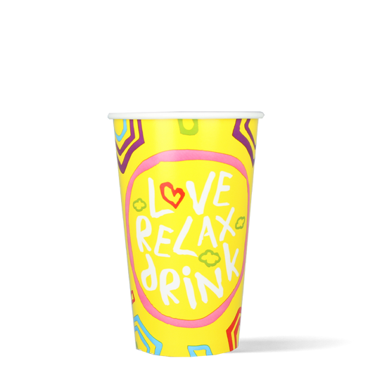Milkshakebekers - Love, Relax, Drink - FSC® - 450cc/16oz - 500 st/ds