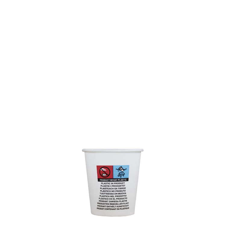 Ristrettobekers - wit - 100cc/3oz - 1.000 st/ds