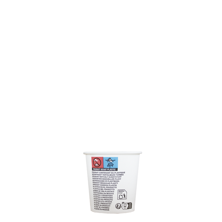 Espressobekers - wit - 120cc/4oz - 1.000 st/ds