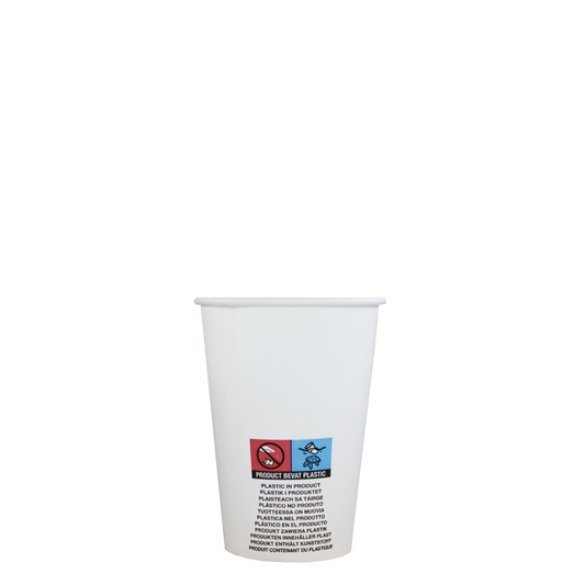 Koffiebekers - wit - Low PE - 180cc/7.5oz - 2.500 st/ds