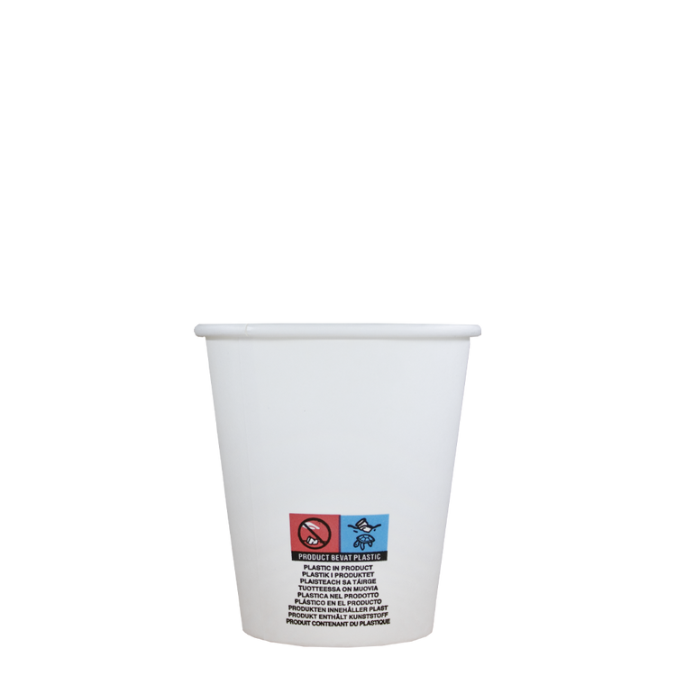 Lattebekers - wit - 300cc/10oz - 1.000 st/ds