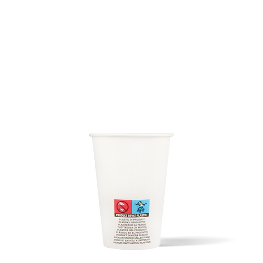 Koffiebekers - wit - Low PE - 180cc/7.5oz - 2.500 st/ds