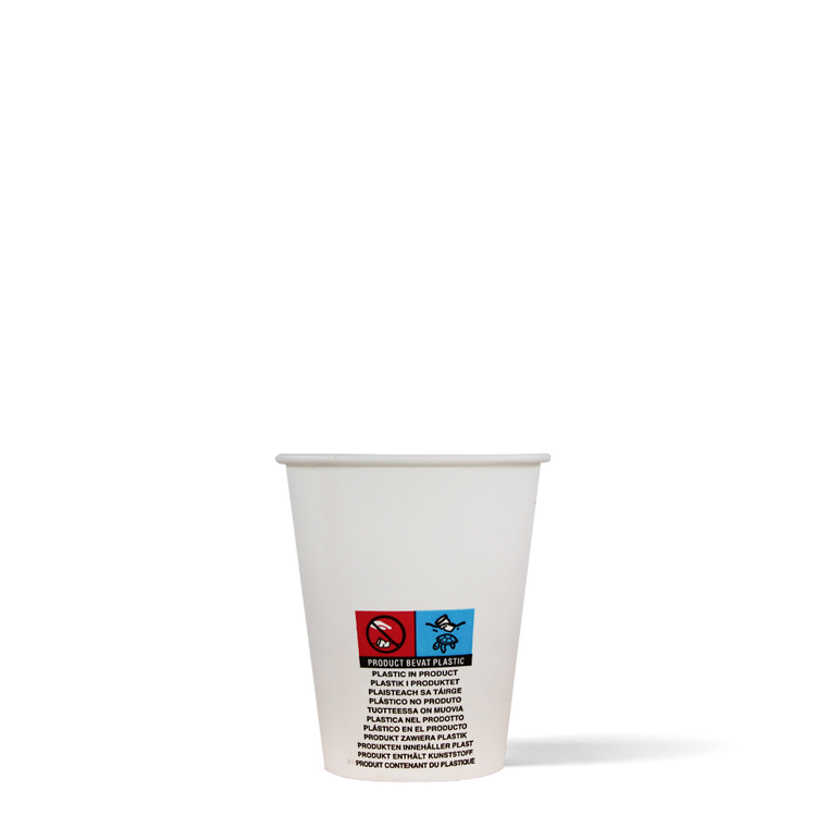 Budget koffiebekers - wit - 150cc/6oz - 2.500 st/ds