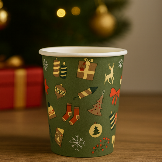 Cappuccinobekers - Kerst - 230cc/8oz - 1.000 st/ds