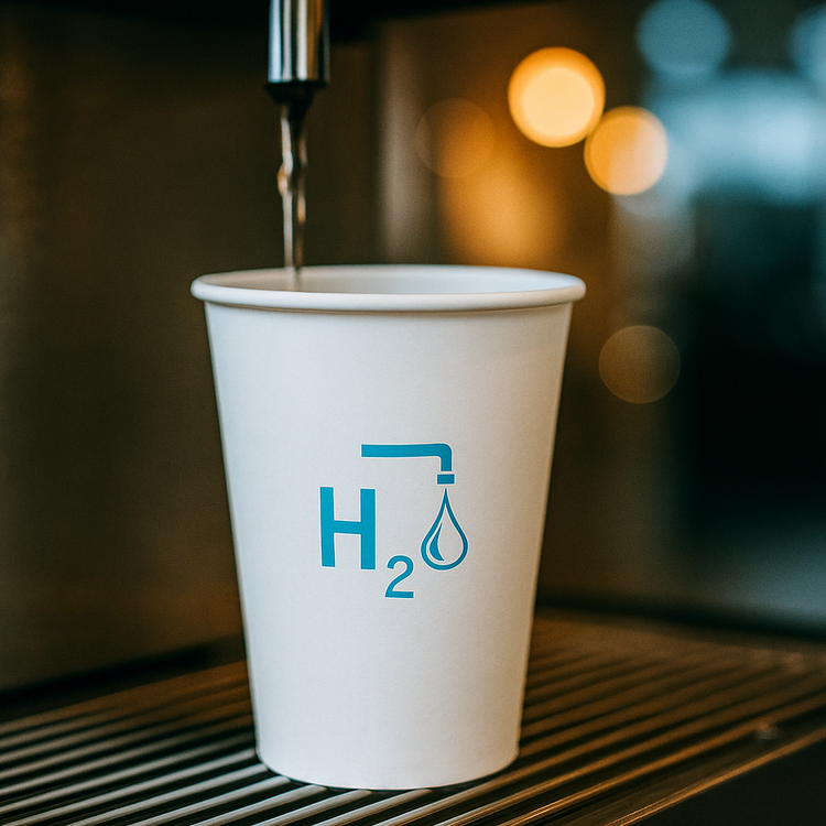 Waterbekers - Fountain Cup - H2O - 180cc/7.5oz - 2.500 st/ds