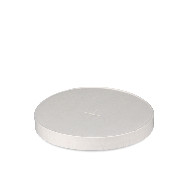 Papieren deksel 90mm - Wit