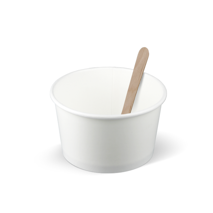 IJsbekers - wit - 230cc/8oz - 1.000 st/ds