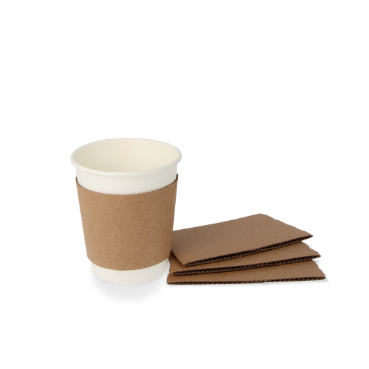 Kartonnen Koffiebeker Sleeves 10oz/12oz/16oz met kartonnen beker