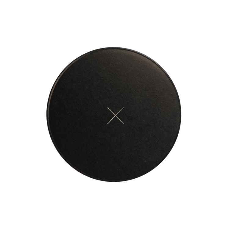 Papieren deksel 90mm - Zwart bovenkant