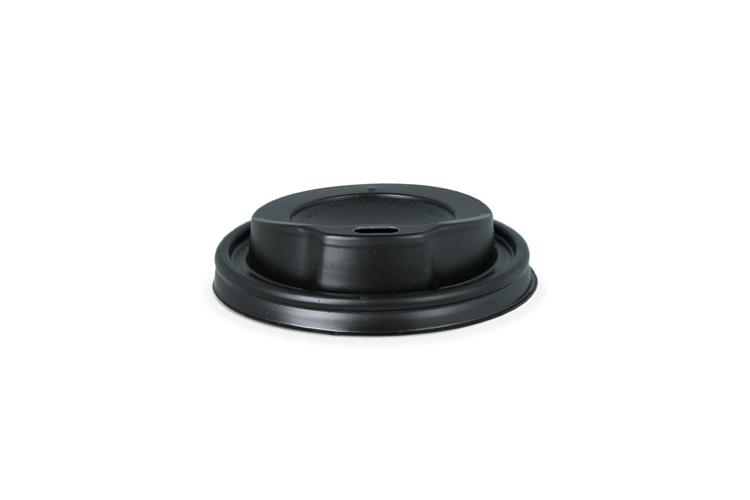 Zwarte koffiebeker deksels - 230cc Ø80 mm