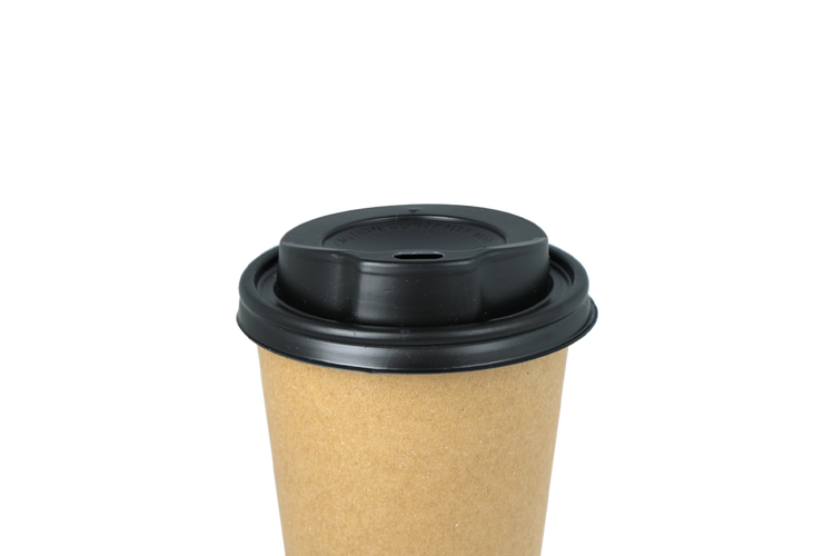 Zwarte koffiebeker deksels - 230cc