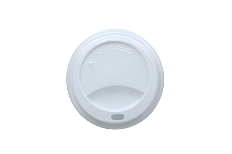 Witte koffiebeker deksels Ø80 mm