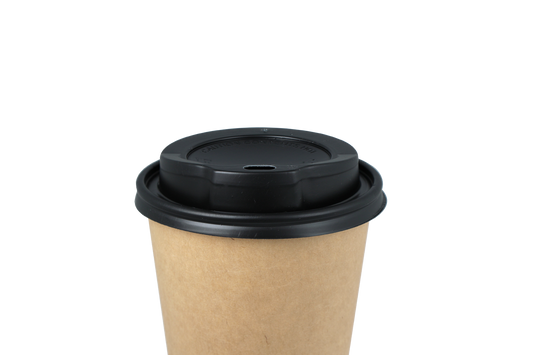 Zwarte koffiebeker deksels - 300/360/450cc