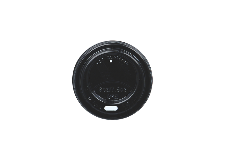 Zwarte koffiebeker deksels - Ø70 mm