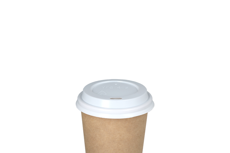 Koffiebeker deksels - wit - 120cc/4oz Ø 63mm - 1.000 st/ds