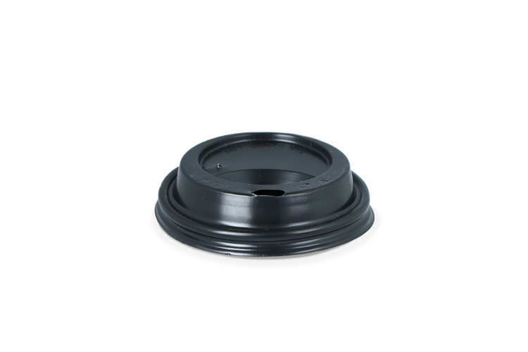 Zwarte koffiebeker deksels - 177cc Ø73 mm