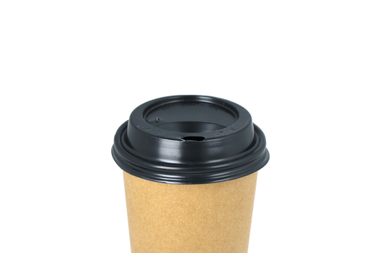 Zwarte koffiebeker deksels - 177cc